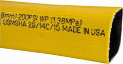Continental ContiTech - 2" ID x 2.34" OD, 200 Working psi, Yellow Polymer Hose, Lays Flat - Cut to Length, -10 to 150°F - Exact Tool & Supply