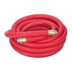 Continental ContiTech - 3/4" ID x 1.133" OD 25' Long Multipurpose Air Hose - MNPT x MNPT Ends, 250 Working psi, -40 to 190°F, 3/4" Fitting, Red - Exact Tool & Supply