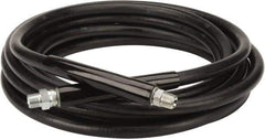 Continental ContiTech - 30' Long, 3/8" Fitting, Swivel Fitting, 0 to 250°F, Synthetic Rubber High Temp & High Pressure Hose - 3/8" Inside x 0.693" Outside Diam, Black, 3,000 psi - Exact Tool & Supply