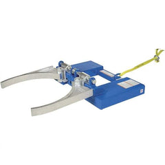 Vestil - 800 Lb Load Capacity, 30 & 55 Gal Drum Grab - 27-3/4" Wide x 7-1/2" High, Steel Wheels - Exact Tool & Supply