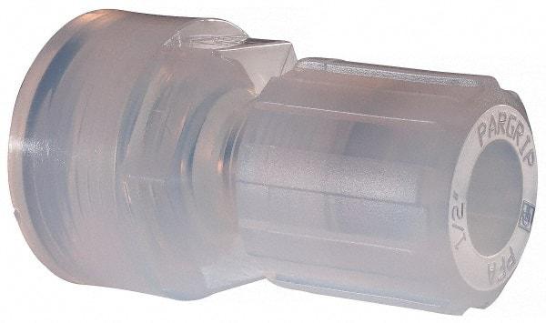 NewAge Industries - 1/2" Tube OD, PFA PTFE Plastic Compression Tube Female Connector - 3/4 NPT Pipe, 500°F Max, 3/4 Thread - Exact Tool & Supply