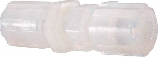 NewAge Industries - 3/8" Tube OD, PFA PTFE Plastic Compression Tube Bulkhead Union - 500°F Max - Exact Tool & Supply