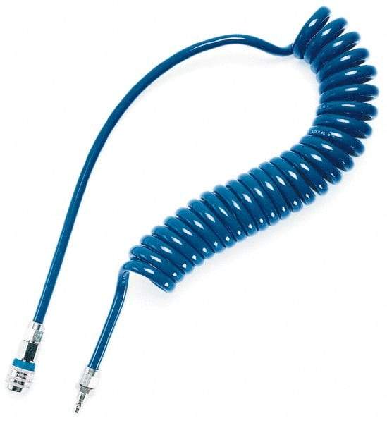 CEJN - 5/16" ID, 19.69' Long, Polyurethane Coiled & Self Storing Hose - Exact Tool & Supply