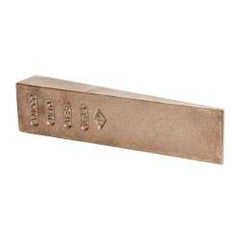 Ampco - 8-1/2" OAL Nonsparking Flange Wedge - 2" Wide x 1-1/4" High - Exact Tool & Supply