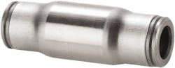 Legris - 10mm Outside Diam, Stainless Steel Push-to-Connect Tube Union - 435 Max psi, Tube to Tube Connection, FKM O-Ring - Exact Tool & Supply