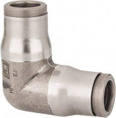 Legris - 5/16" Outside Diam, Stainless Steel Push-to-Connect Tube Union Elbow - 435 Max psi, Tube to Tube Connection, FKM O-Ring - Exact Tool & Supply