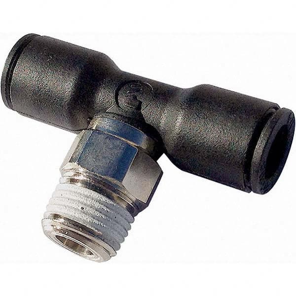 Legris - Plastic Push-To-Connect Tube Fittings Type: Male Branch Tee Tube Outside Diameter (mm): 16 - Exact Tool & Supply