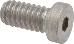 Value Collection - 1/4-20 UNC Hex Socket Drive, Low Socket Cap Screw - Grade 18-8 Stainless Steel, 1/2" Length Under Head - Exact Tool & Supply