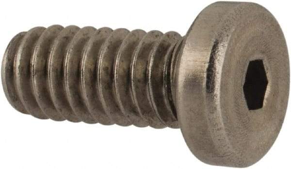 Value Collection - #8-32 UNC Hex Socket Drive, Low Socket Cap Screw - Grade 18-8 Stainless Steel, 3/8" Length Under Head - Exact Tool & Supply