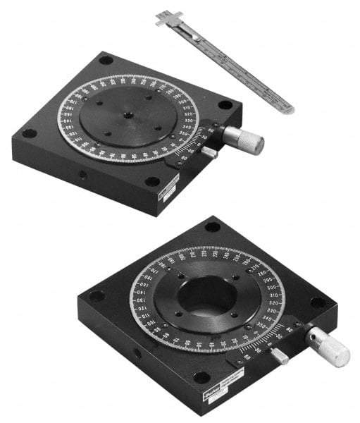 Parker - Rotary Positioning Stages Style: Worm Gear Low Profile Stage Thread Size: M4 - Exact Tool & Supply