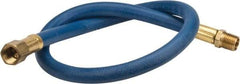 Coilhose Pneumatics - 1/4" ID 2' Long Lead-In Whip Hose - FNPT x MNPT Swivel Ends, 200 Working psi, -40 to 212°F, 1/4" Fitting, - Exact Tool & Supply