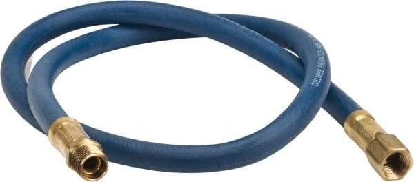 Coilhose Pneumatics - 1/4" ID 3' Long Lead-In Whip Hose - FNPT x MNPT Swivel Ends, 200 Working psi, -40 to 212°F, 1/4" Fitting, - Exact Tool & Supply