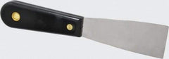 Value Collection - 1-1/2" Wide Chisel Edge Blade Stainless Steel Putty Knife - Nylon Handle, 7.68" OAL - Exact Tool & Supply
