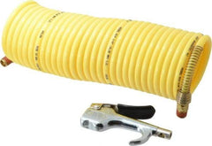 Coilhose Pneumatics - 1/4" ID Thumb Lever Blow Gun - 25' Long Hose - Exact Tool & Supply