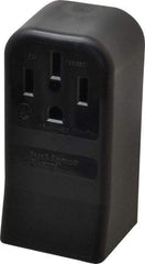 Pass & Seymour - 125/250 VAC, 50 Amp, 14-50R NEMA Configuration, Brown, Industrial Grade, Self Grounding Single Receptacle - 1 Phase, 3 Poles, 4 Wire, Surface Mount - Exact Tool & Supply
