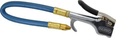 Coilhose Pneumatics - Safety Flexible Extension Tube Thumb Lever Blow Gun - 1/4 NPT, 12" Tube Length, Zinc - Exact Tool & Supply