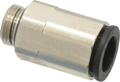 Legris - 8mm Outside Diam, 1/8 BSPP, Nickel Plated Brass Push-to-Connect Tube Male Connector - 290 Max psi - Exact Tool & Supply