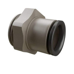 Legris - 10mm Outside Diam, 3/8 BSPP, Nickel Plated Brass Push-to-Connect Tube Male Connector - 290 Max psi - Exact Tool & Supply