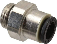 Legris - 6mm Outside Diam, 1/8 BSPP, Nickel Plated Brass Push-to-Connect Tube Male Connector - 290 Max psi - Exact Tool & Supply