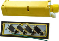 Woodhead Electrical - 4 Operator, Mushroom Head Pendant Control Station - No Legend, Momentary Switch, NO/NC Contact - Exact Tool & Supply