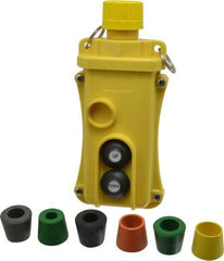 Woodhead Electrical - 2 Operator, Mushroom Head Pendant Control Station - No Legend, No On/Off Switch, NO/NC Contact, NEMA 4X - Exact Tool & Supply