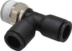 Legris - 10mm OD, 3/8 BSPT, Nylon/Nickel Plated Brass Push-to-Connect Male Run Tee - 290 Max psi - Exact Tool & Supply