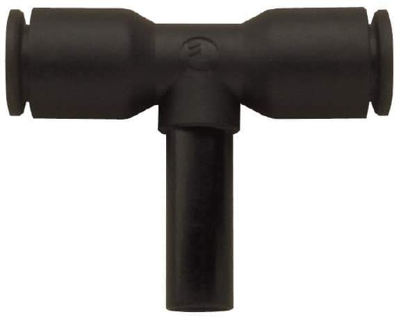 Legris - 1/4" Outside Diam, Nylon Push-to-Connect Tube Plug-In Tee - 290 Max psi - Exact Tool & Supply