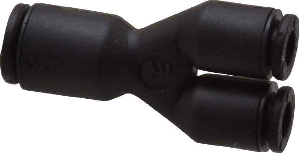 Legris - 4 x 6mm Outside Diam, Nylon Push-to-Connect Union Y - 290 Max psi - Exact Tool & Supply