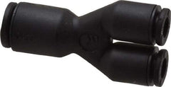 Legris - 4 x 6mm Outside Diam, Nylon Push-to-Connect Union Y - 290 Max psi - Exact Tool & Supply