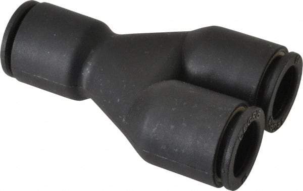 Legris - 10mm Outside Diam, Nylon Push-to-Connect Union Y - 290 Max psi - Exact Tool & Supply