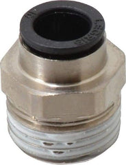 Legris - 10mm Outside Diam, 1/2 BSPT, Nickel Plated Brass Push-to-Connect Tube Male Connector - 290 Max psi - Exact Tool & Supply