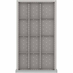 LISTA - 12-Compartment Drawer Divider Layout for 3.15" High Drawers - Exact Tool & Supply