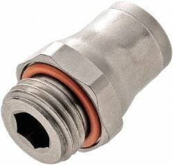 Legris - 4mm Outside Diam, M5x0.8 Metric, Nylon Push-to-Connect Male Connector - 435 Max psi, Tube to Metric Thread Connection, FKM O-Ring - Exact Tool & Supply
