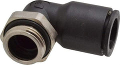 Legris - 12mm OD, 3/8 BSPP, Nylon/Nickel Plated Brass Push-to-Connect Male Elbow - 290 Max psi - Exact Tool & Supply
