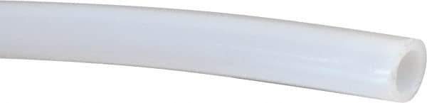Value Collection - 1/4" ID x 3/8" OD, 1/16" Wall Thickness, Cut to Length (50' Standard Length) PTFE Tube - Natural White, 60 Hardness - Exact Tool & Supply