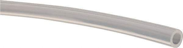 Made in USA - 1/8" ID x 3/16" OD, 1/32" Wall Thickness, Cut to Length (50' Standard Length) PTFE Tube - Translucent, 55 Hardness - Exact Tool & Supply