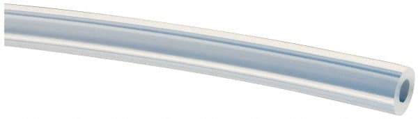 Made in USA - 1/8" ID x 1/4" OD, 1/16" Wall Thickness, Cut to Length (50' Standard Length) PTFE Tube - Translucent, 55 Hardness - Exact Tool & Supply