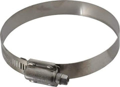 IDEAL TRIDON - SAE Size 412, 3-1/4 to 4-1/8" Diam, Stainless Steel High Torque Worm Drive Clamp - 5/8" Wide, Material Grade 304, Series 850 - Exact Tool & Supply