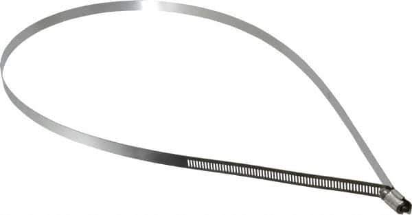 IDEAL TRIDON - SAE Size 224, 12-1/2 to 14-1/2" Diam, Stainless Steel Worm Drive Clamp - 1/2" Wide, Material Grade 201/305, Series 620 - Exact Tool & Supply