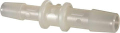 Made in USA - Nylon Single Barbed Tube Reducer - Natural - Exact Tool & Supply