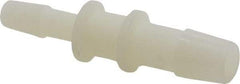 Made in USA - Nylon Single Barbed Tube Reducer - Natural - Exact Tool & Supply