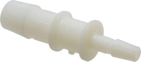 Made in USA - Nylon Single Barbed Tube Reducer - Natural - Exact Tool & Supply