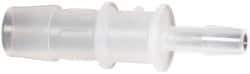 Made in USA - Polypropylene Single Barbed Tube Reducer - Natural - Exact Tool & Supply