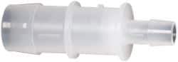 Made in USA - Polypropylene Single Barbed Tube Reducer - Natural - Exact Tool & Supply