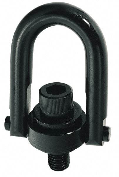 American Drill Bushing - 31,500 kg Rated Load Capacity , M72 x 6.0 Thread Size Safety Engineered - 132 mm Thread Length, 95-1/4 mm Radius, 495.3 mm Ring Height, 215.39 mm Ring Opening, 330.2 mm Ring Width, 184.15 mm Mount Surface Diameter - Exact Tool & Supply