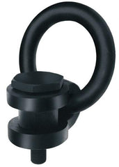 American Drill Bushing - 11,000 kg. Load Limit, Side Pull Hoist Ring - M42x4.5 Thread Size, 6 Inch Diameter Ring - Exact Tool & Supply