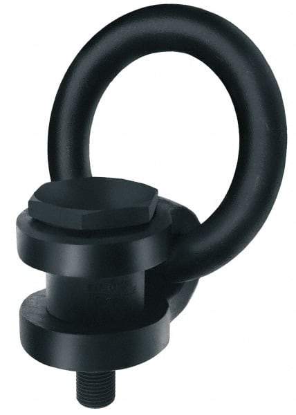 American Drill Bushing - 400 kg. Load Limit, Side Pull Hoist Ring - M8x1.25 Thread Size, 51 mm Diameter Ring - Exact Tool & Supply