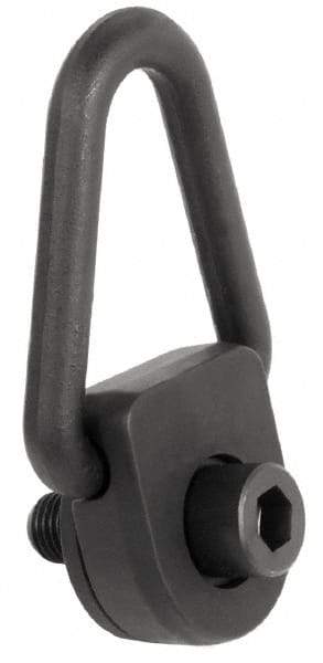 American Drill Bushing - 1,050 kg. Load Limit, Side Pull Hoist Ring - M12x1.75 Thread Size, 1-1/2 Inch Diameter Ring - Exact Tool & Supply