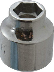 Proto - 5/16", 3/8" Drive, Standard Hand Socket - 6 Points, 3/4" OAL, Chrome Finish - Exact Tool & Supply