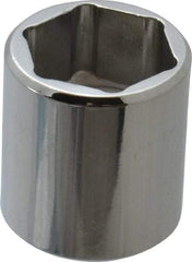 Proto - 5/8", 3/8" Drive, Standard Hand Socket - 6 Points, 15/16" OAL, Chrome Finish - Exact Tool & Supply